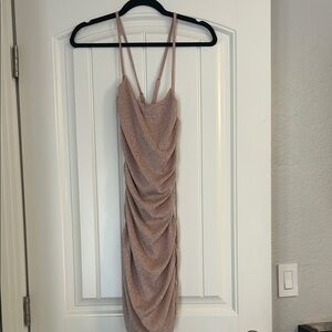 Elegant Shimmering Rose Gold Dress